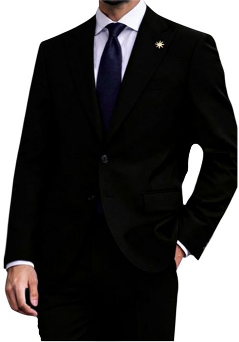 Abito a due bottoni petto a lancia MANUEL RITZ EVENING | Abiti | 4030A3328 26309099